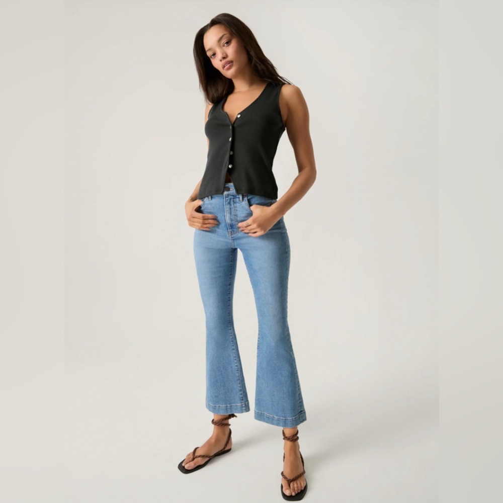 NWOT Veronica Beard Carson High Rise Ankle Flare - Size 27